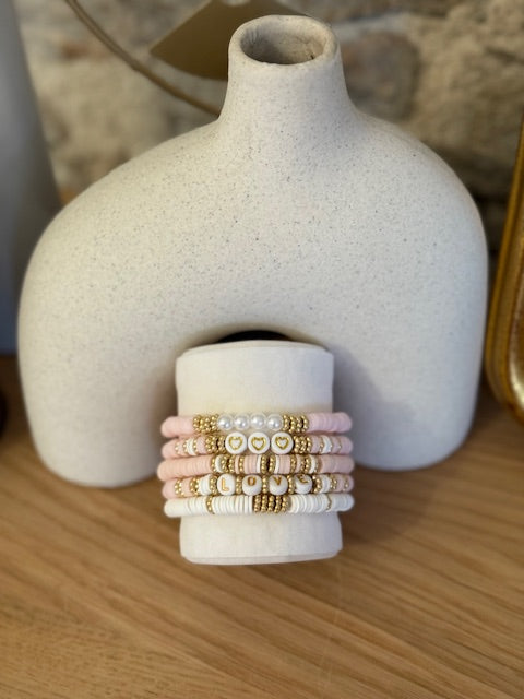 Bracelet Elégance Bohème - Set de 5 bracelets perlés