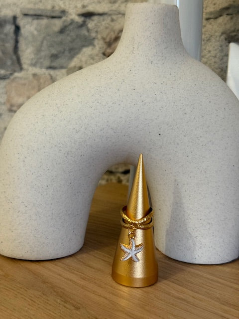 Bague étoile d'or