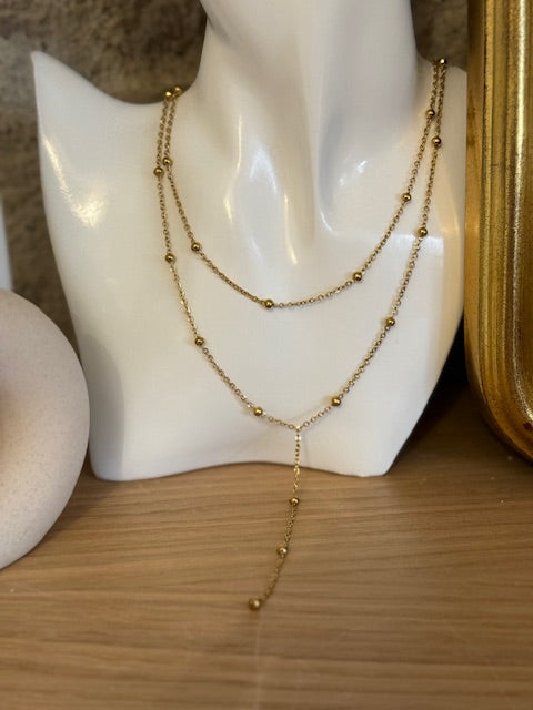Collier duo Aura Dorée